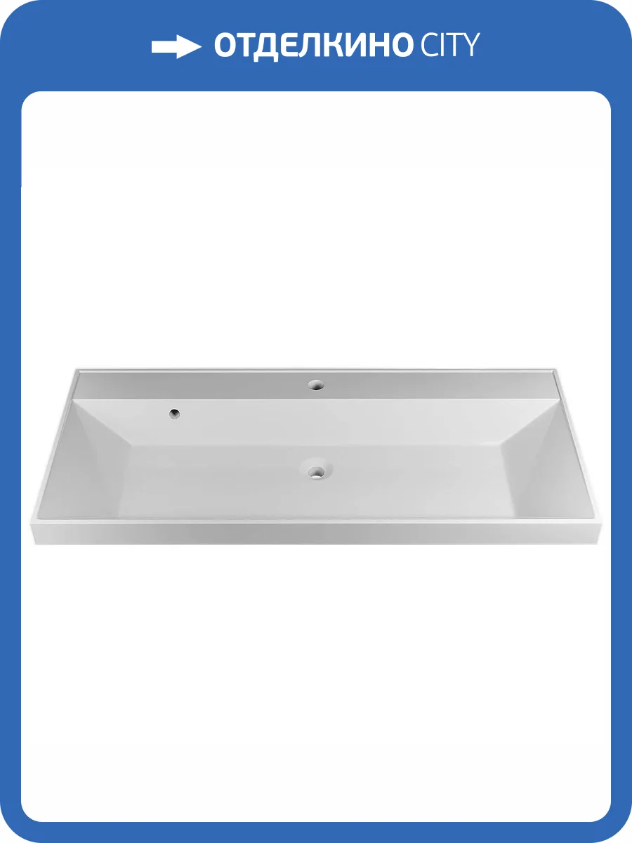 Раковина Uperwood Classic 291020339 100 см, белая глянцевая фото 6