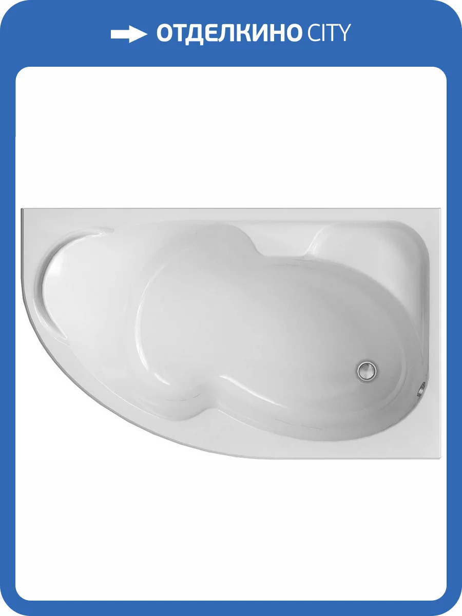 Акриловая ванна для комплекта 1MarKa Diana 01ди1590п 150х90 R фото 4