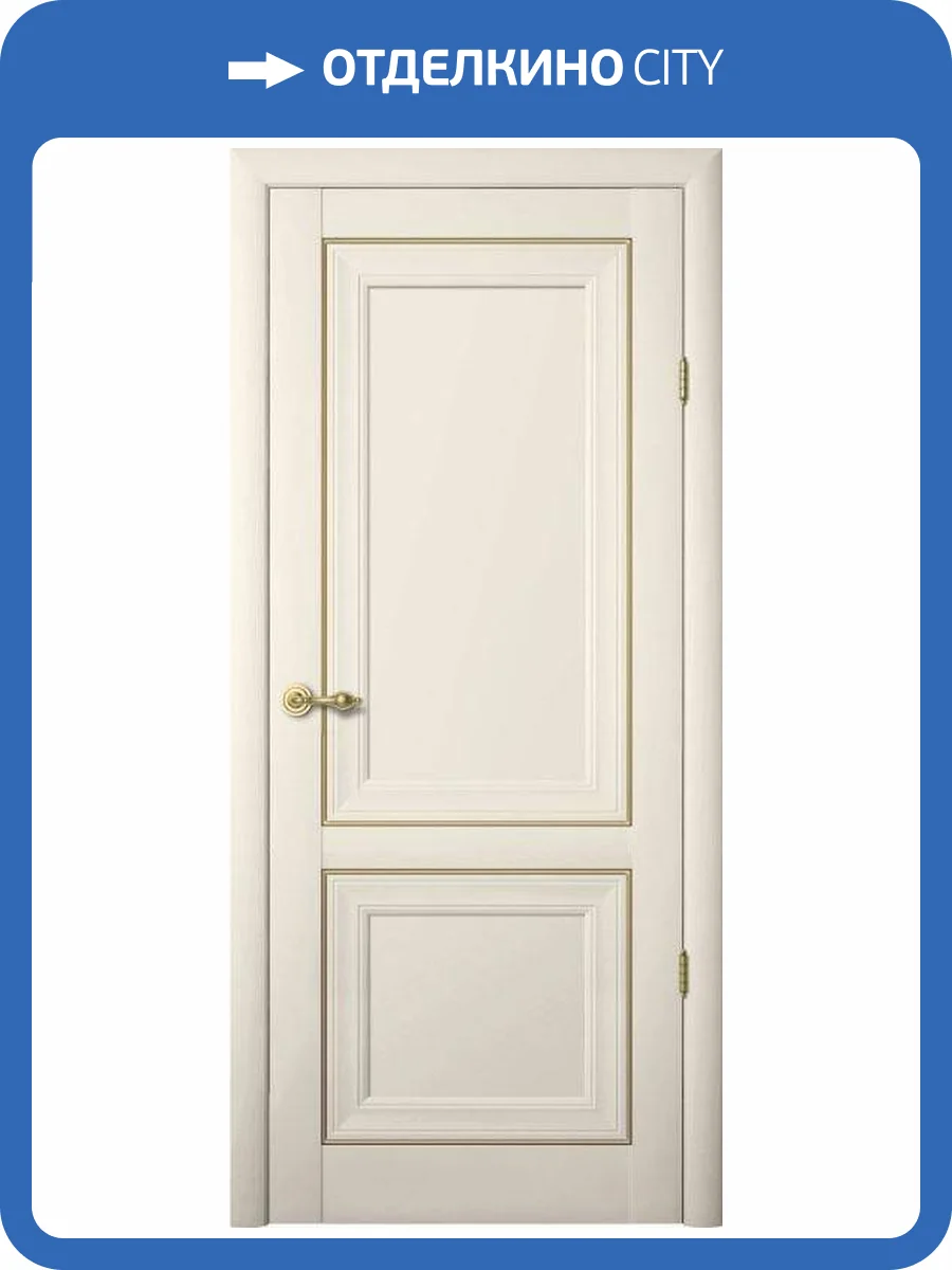 Межкомнатная дверь Verda Прадо, глухая, ваниль 900x2000 фото 2