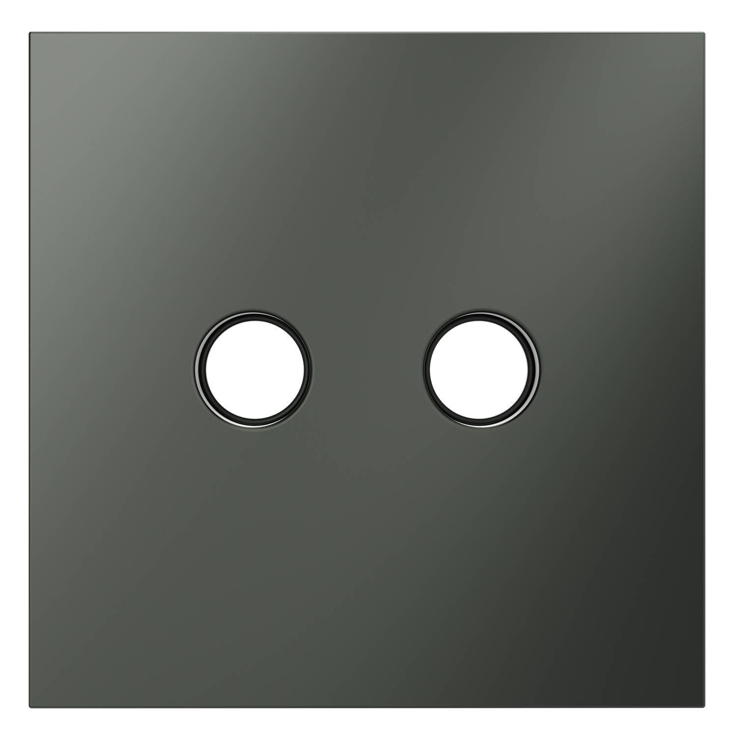 Лицевая панель для двойной ТВ розетки Voltum S70 VLS001606 титан фото 2