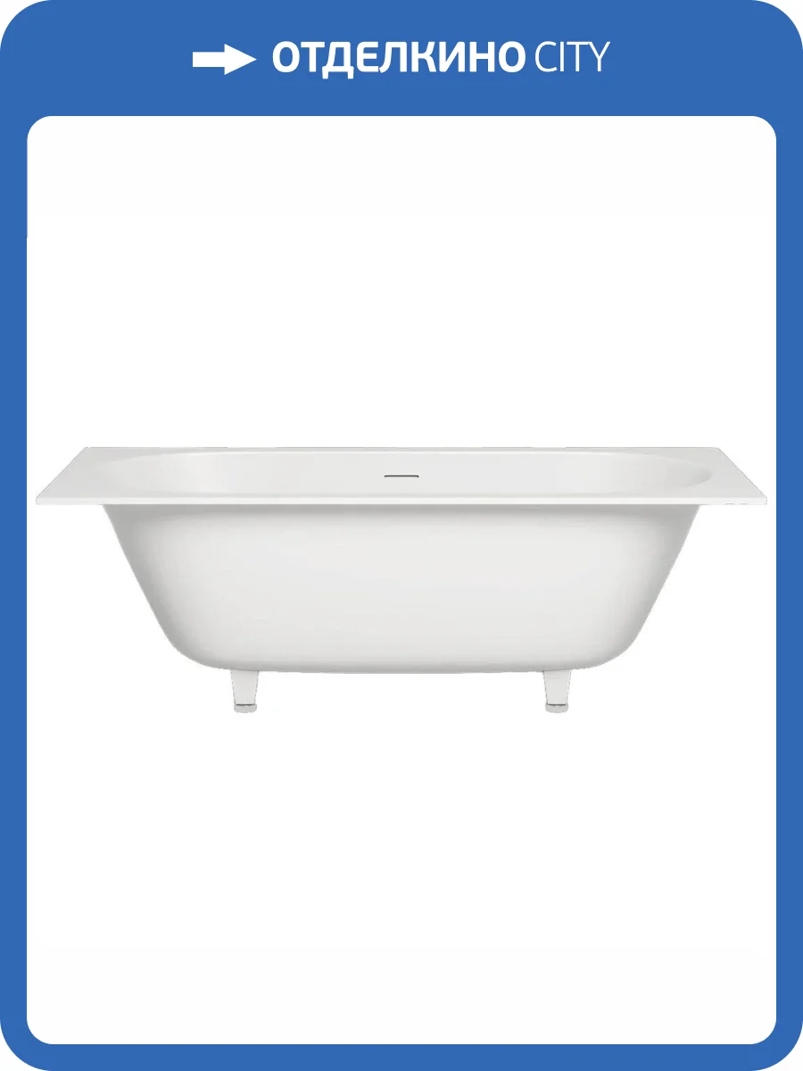 Ванна из искусственного камня Salini Ornella Axis Kit S-Sense 103511M 170x80 матовая фото 7