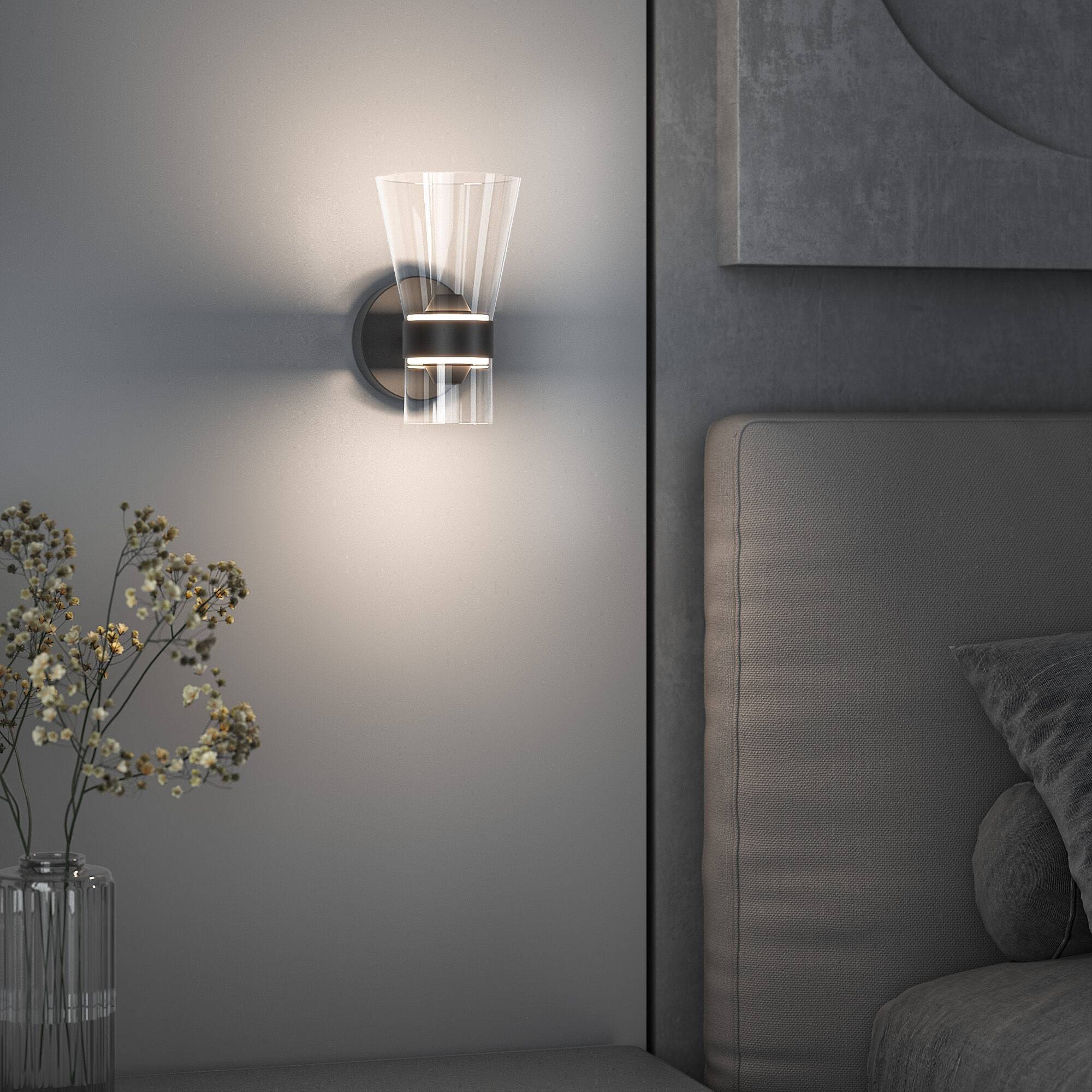 Настенный светодиодный светильник Eurosvet Vial 201053 LED черный фото 3