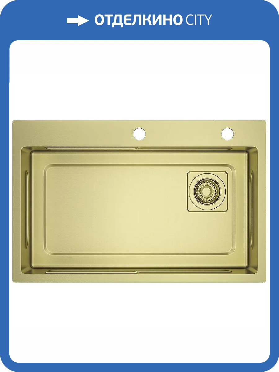 Мойка кухонная Raglo R702.7246.03 Золотой Сатин фото 3
