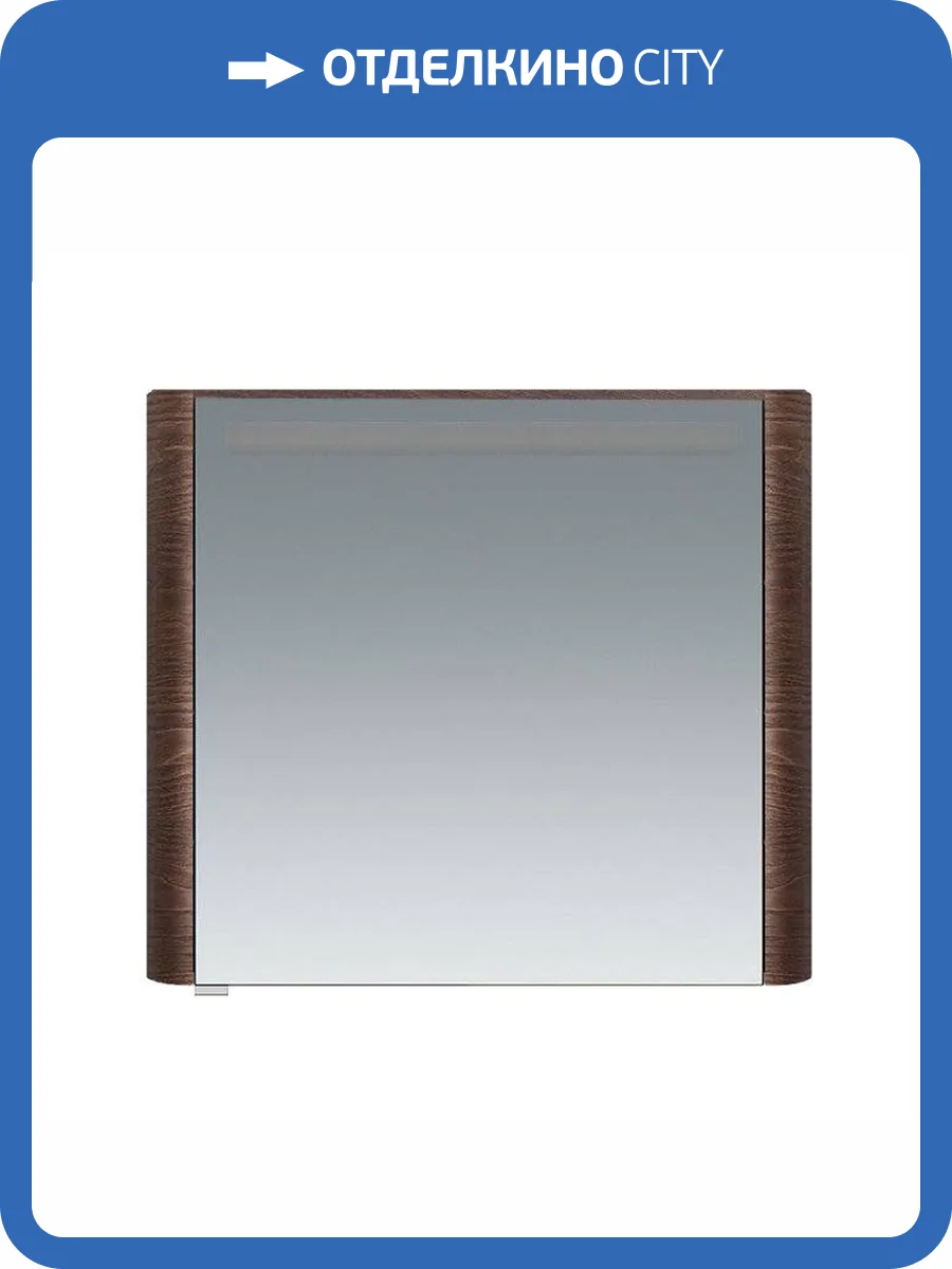 Зеркальный шкаф AM.PM Sensation M30MCR0801TF правый, 80 см, с подсветкой, табачный дуб, текстур фото 5