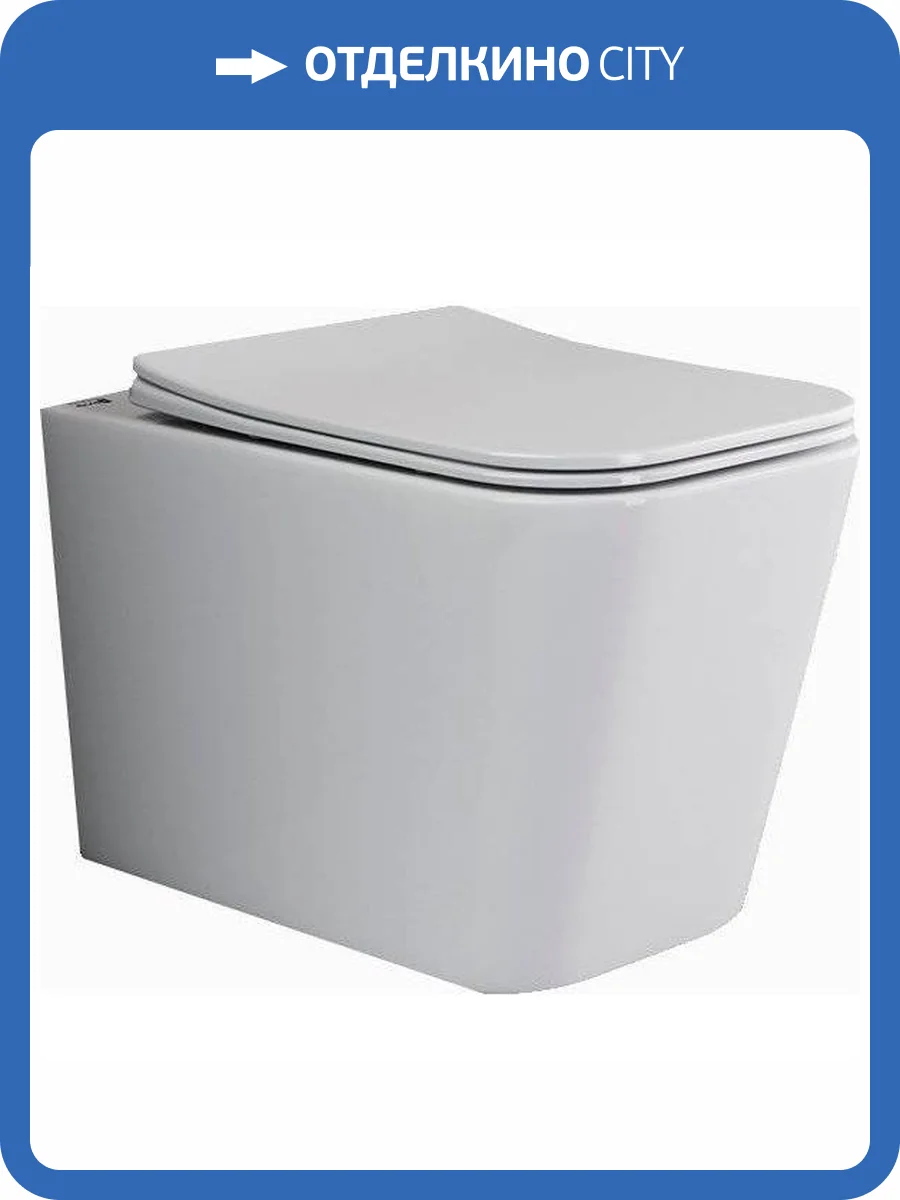 Унитаз подвесной Ceramica Nova Cubic CN1806 безободковый, с крышкой-сиденьем микролифт фото 9