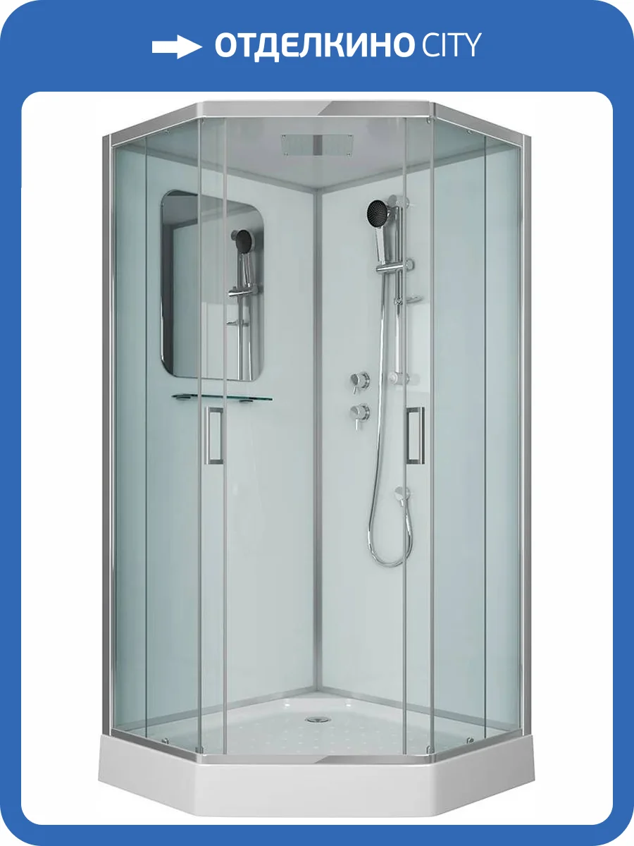 Душевая кабина Niagara Premium NG-6002-01D 100х100х220, с низким поддоном фото 4