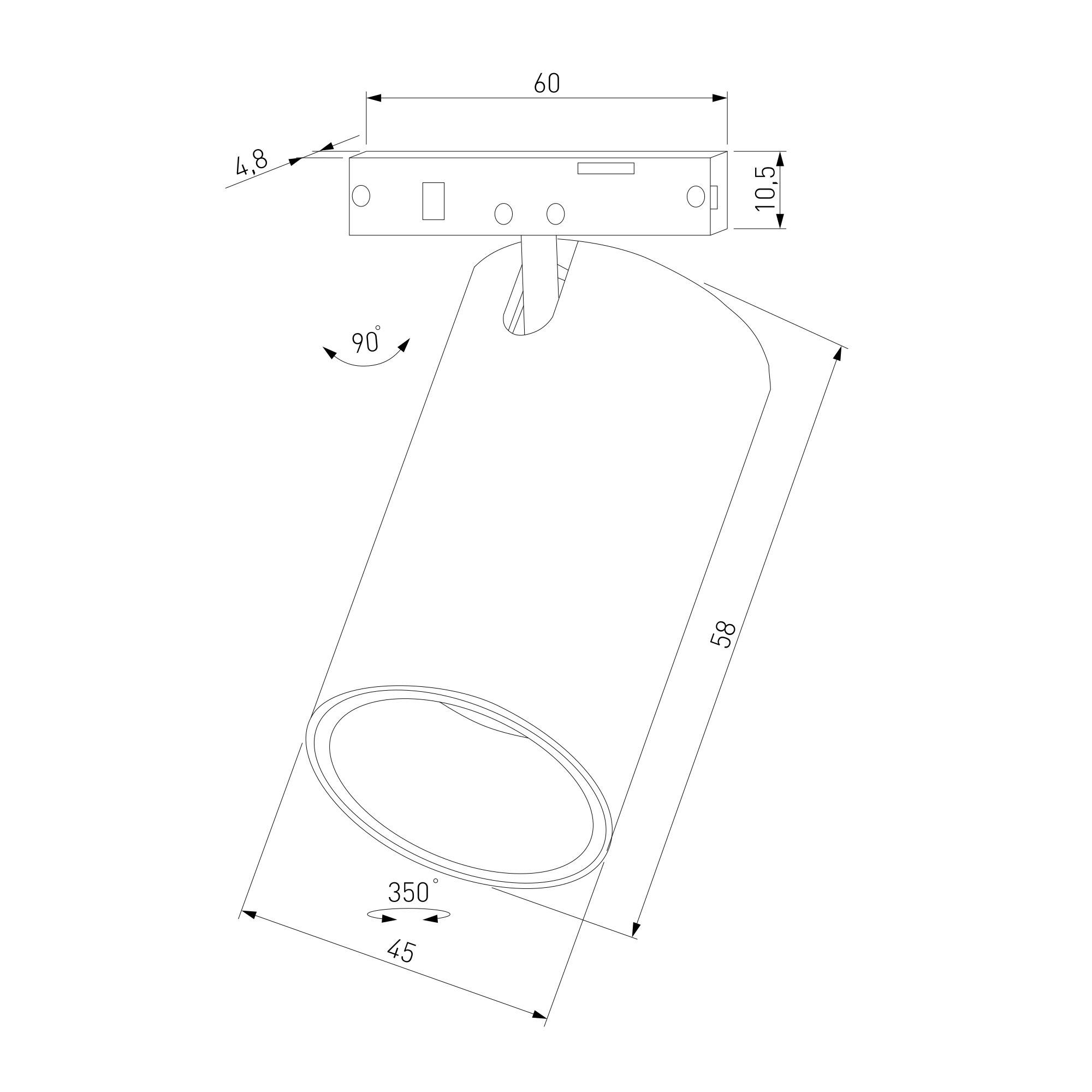 Магнитный трековый светодиодный светильник Elektrostandard Mini Magnetic 85159/01 9W 3000K черный фото 10
