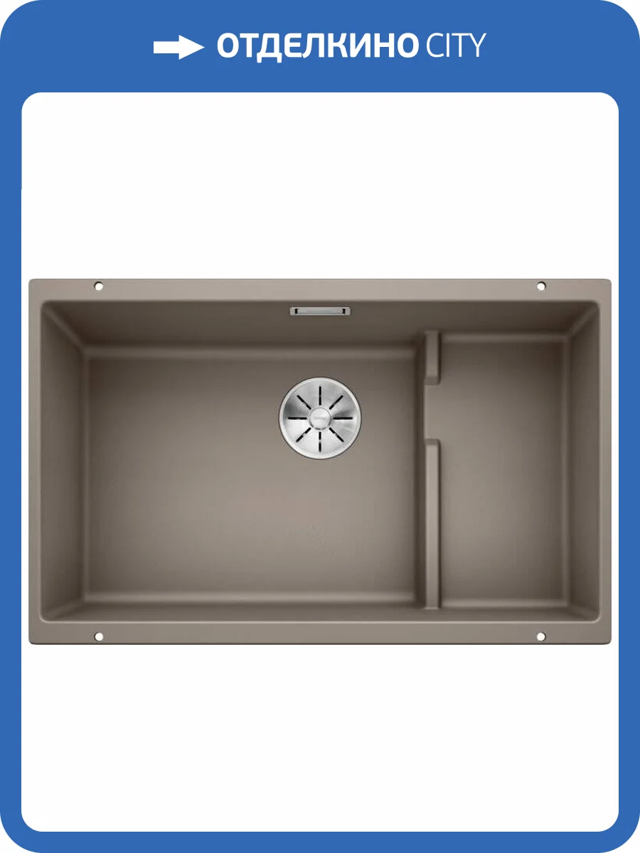 Мойка кухонная Blanco Subline 700-U Level 523545 серый бежевый фото 9