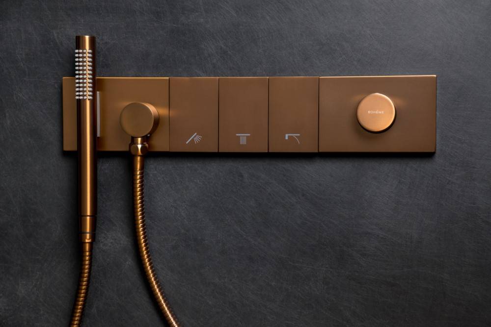 Душевой комплект Boheme Zodiac 132-BRB трехпозиционная, Brushed Bronze фото 2