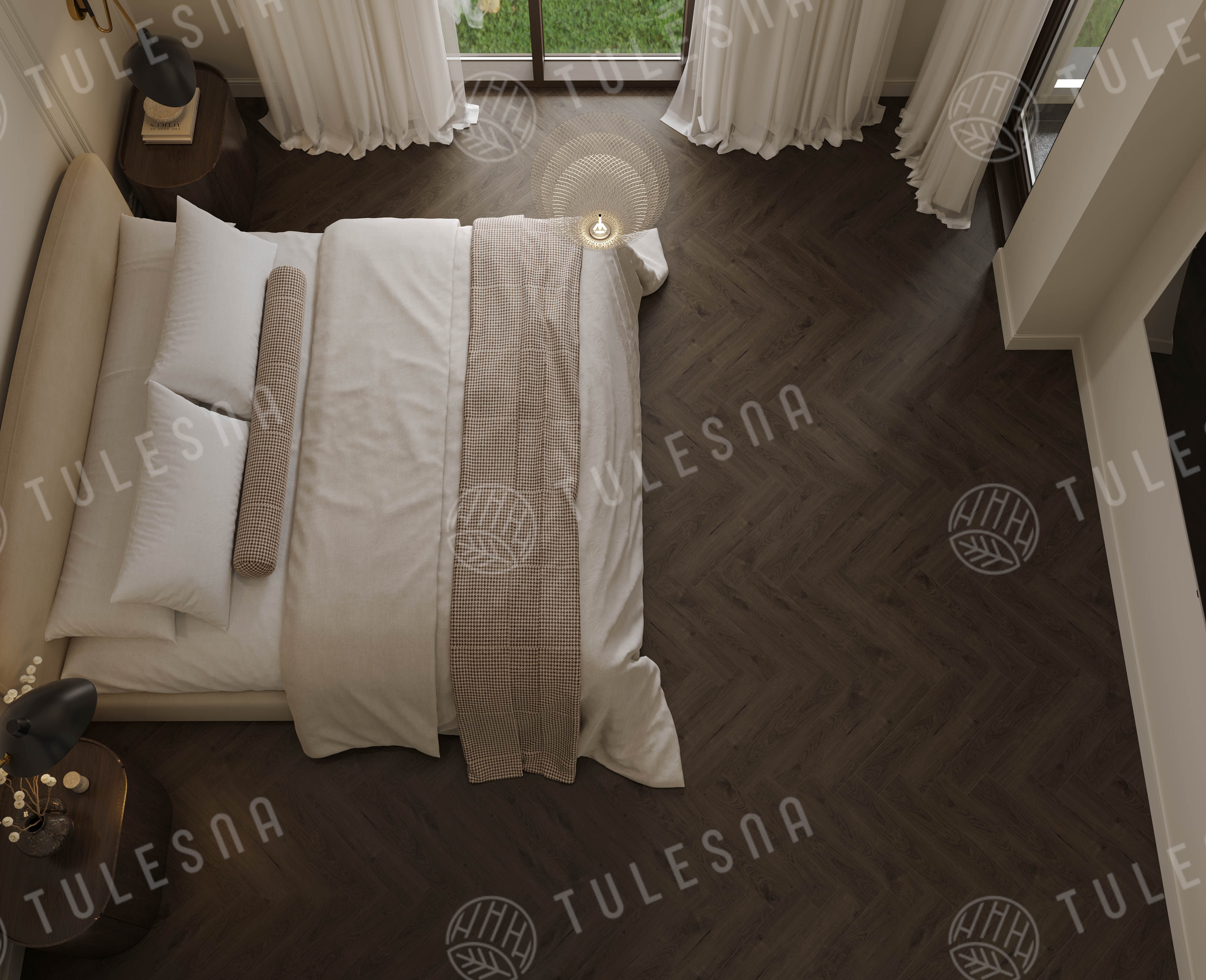 Ламинат Tulesna Селена Паркет (Selene Parquet) 12/34 4V LF504-21 Суматры 121x605 фото 5