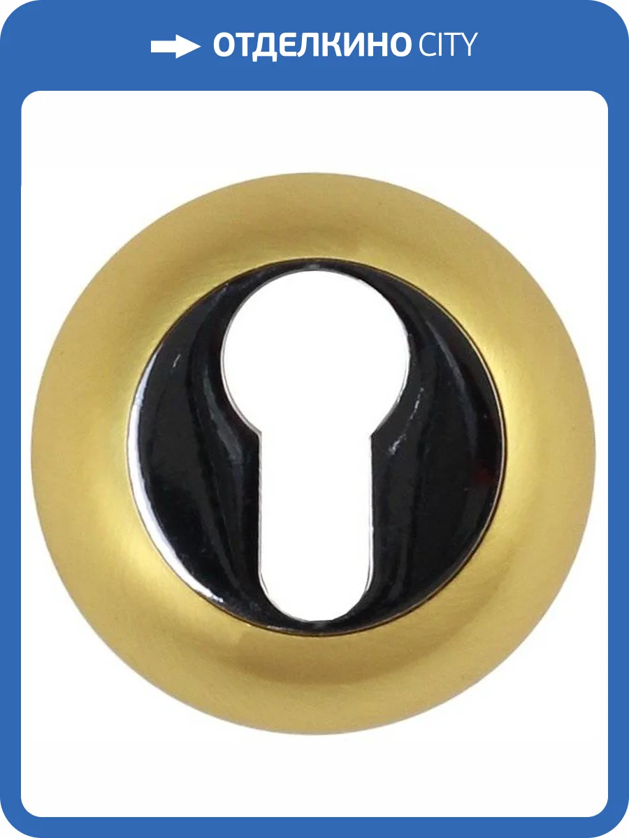 Накладка на цилиндр Vantage, ETC матовое золото фото 2