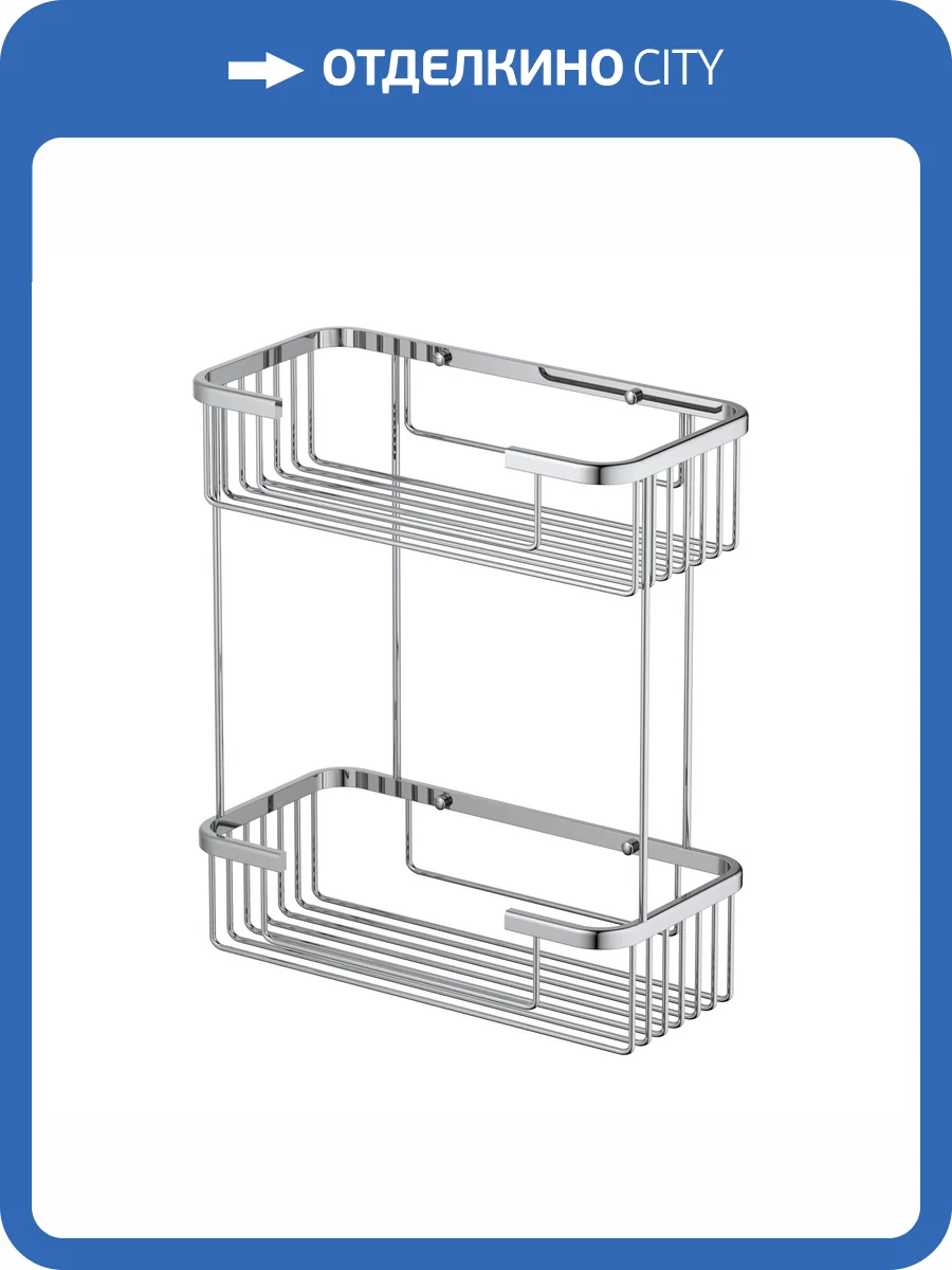 Полка Timo Saona 13083/00 двойная, хром фото 7