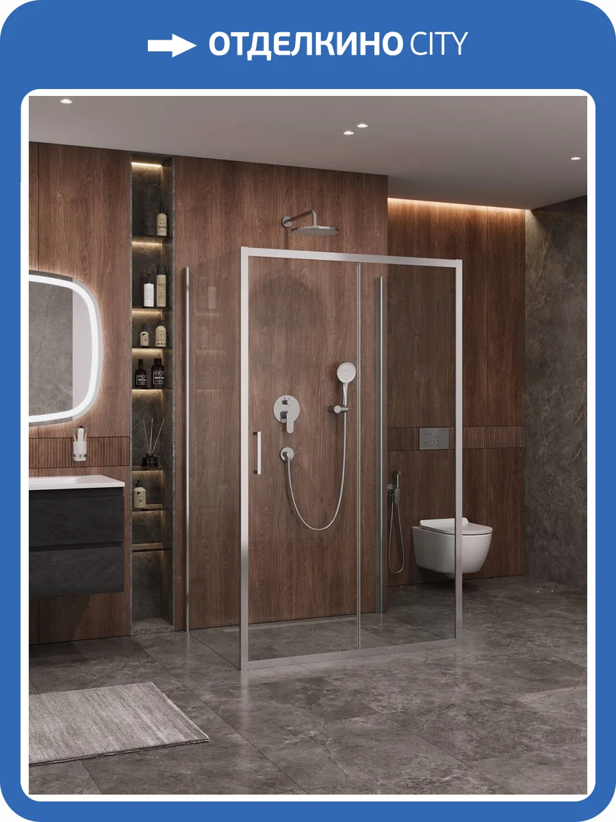 Душевой уголок Cezares Molveno MOLVENO-AH-12-130/90-C-Cr-IV профиль хром глянцевый, стекло прозрачное, 130x90x195 фото 6