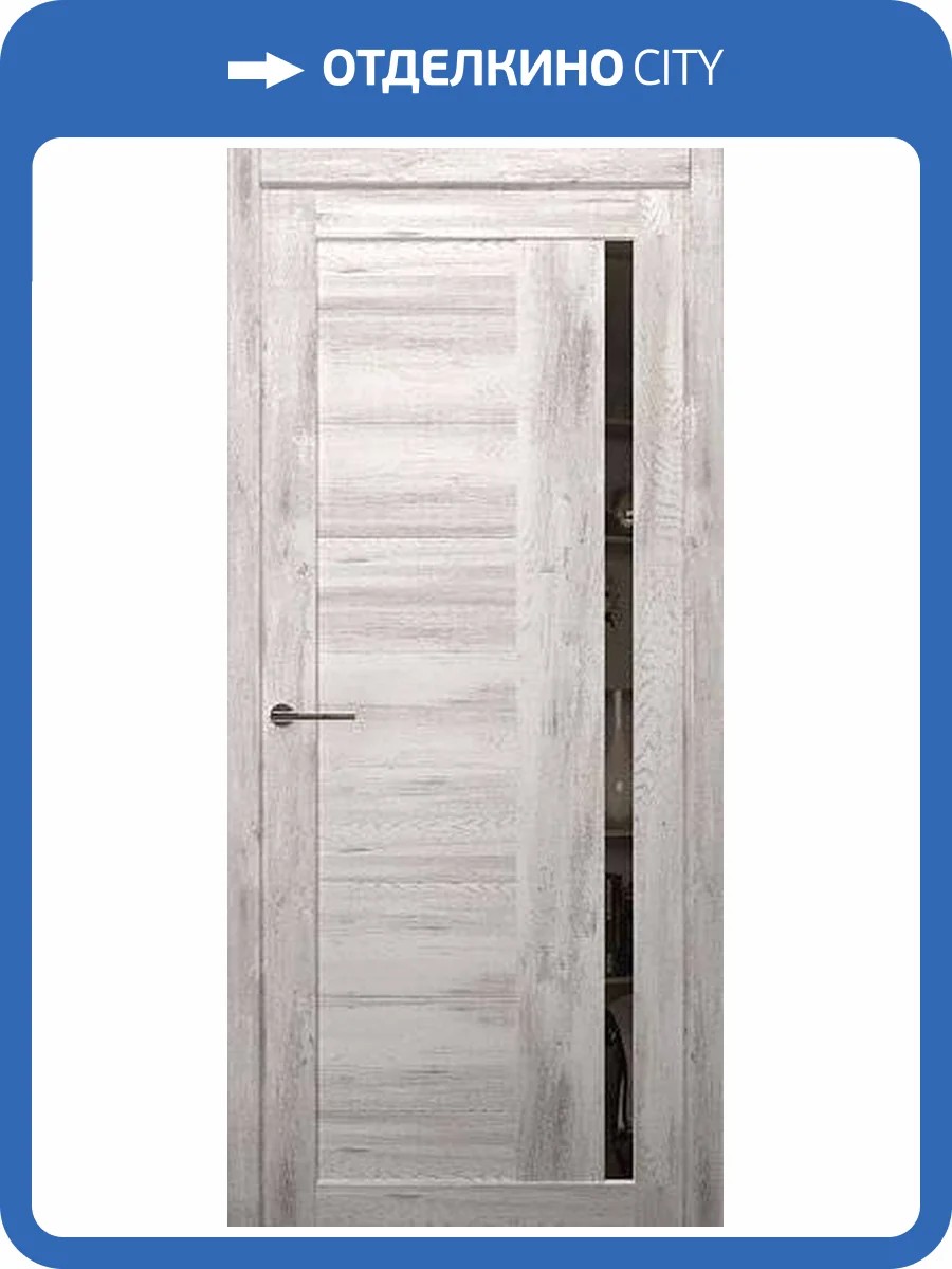 Межкомнатная дверь Albero Мегаполис Валенсия полотно Ель альпийская, стекло зеркало 700x2000 фото 2