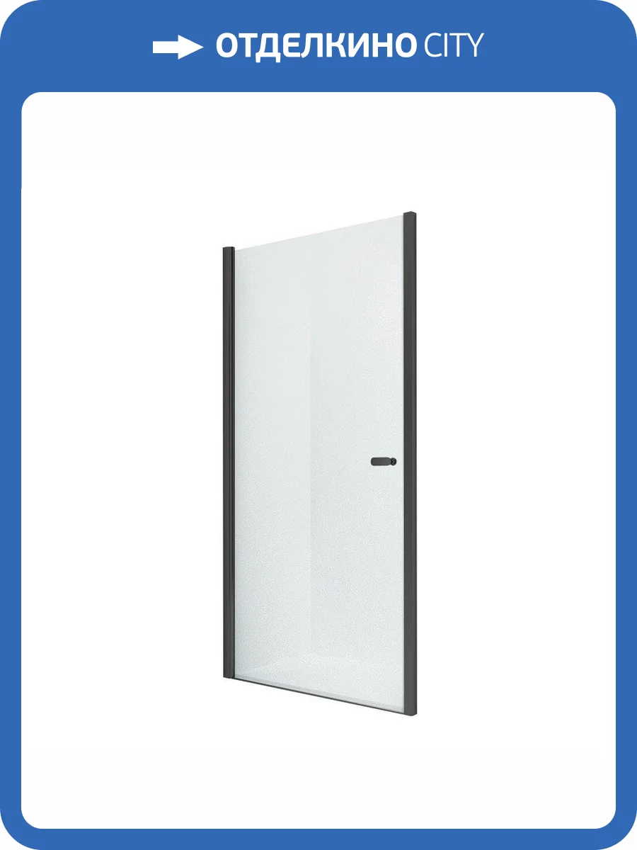 Дверь в нишу NEW TRENDY NEW SOLEO BLACK одинарные 70x195 D-0209A (черный) фото 7