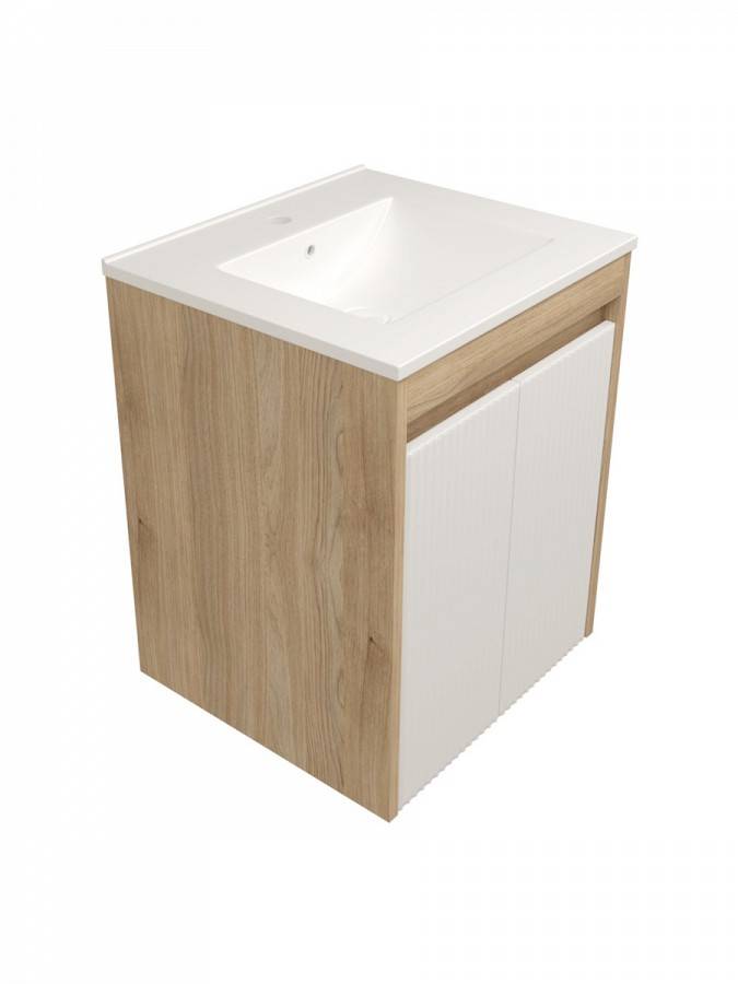 Фасад для тумбы Watersense Paula W01757 белый, 50 см