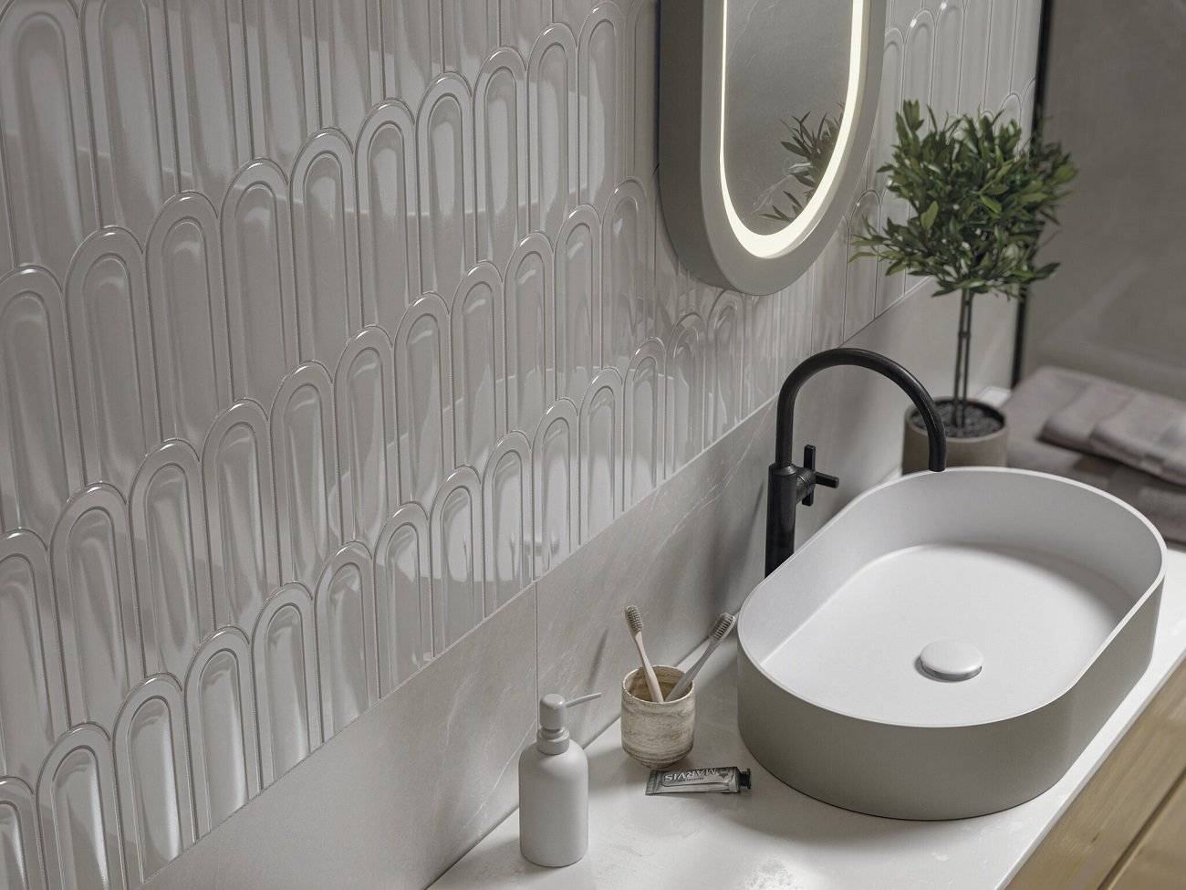 Керамическая плитка Cifre Ceramica Gala CFR000074 Pearl Brillo 8x21.5 фото 2