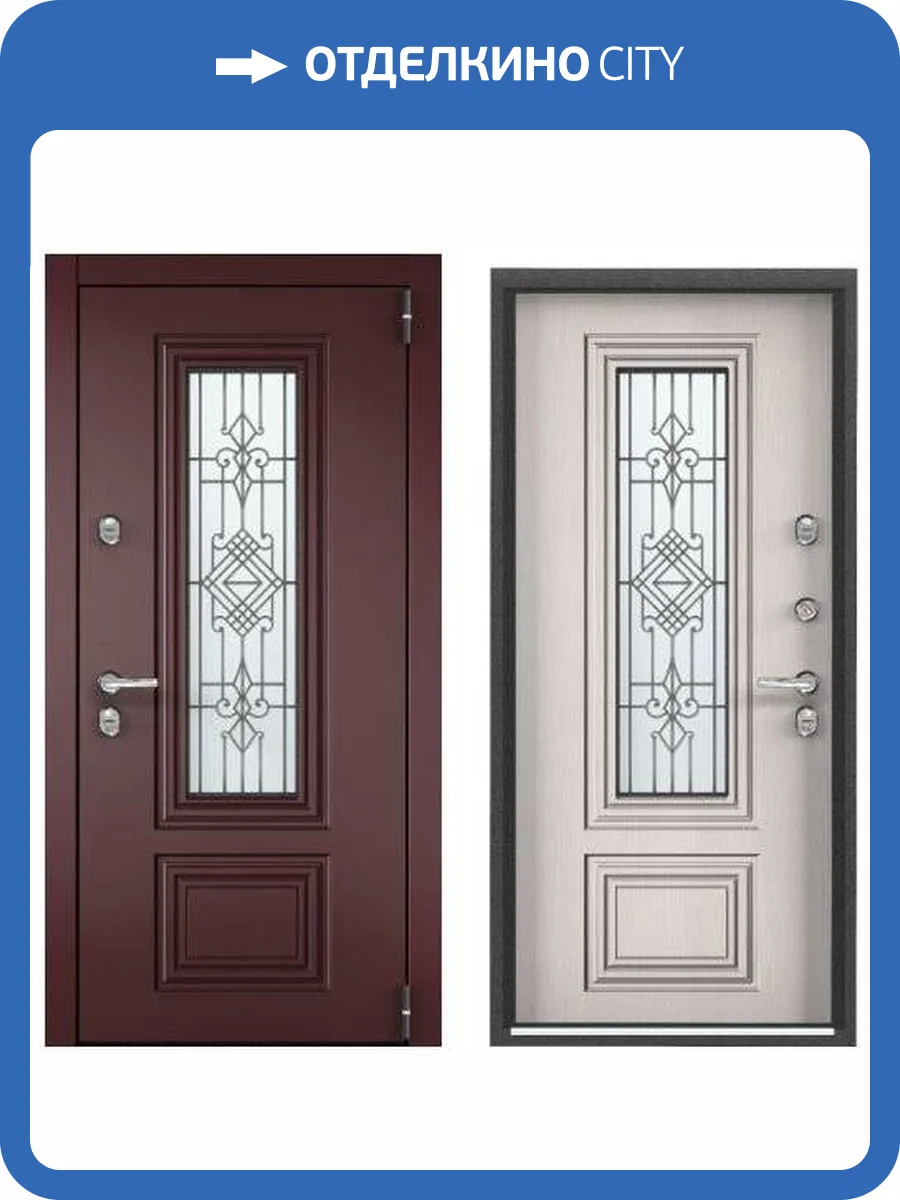 Входная стальная дверь Torex SNEGIR PRO-C PP 3918014 ЛКП Кармин/Лиственница белая (арт. ПВХ Лиственница белая) 2000x880 фото 2