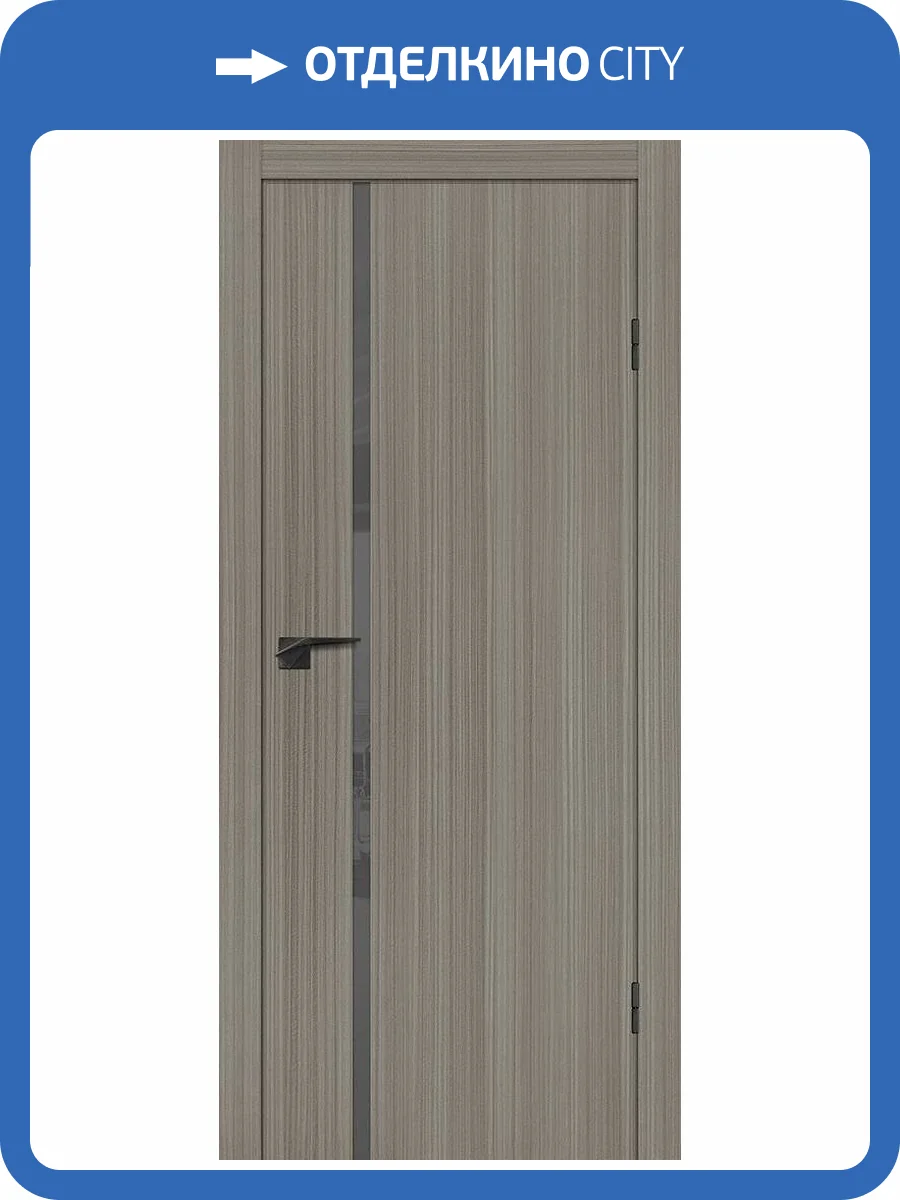 Межкомнатная дверь Profilo Porte P-22 полотно Эвкалипт португальский, стекло серый лакобель 600x2000 фото 2