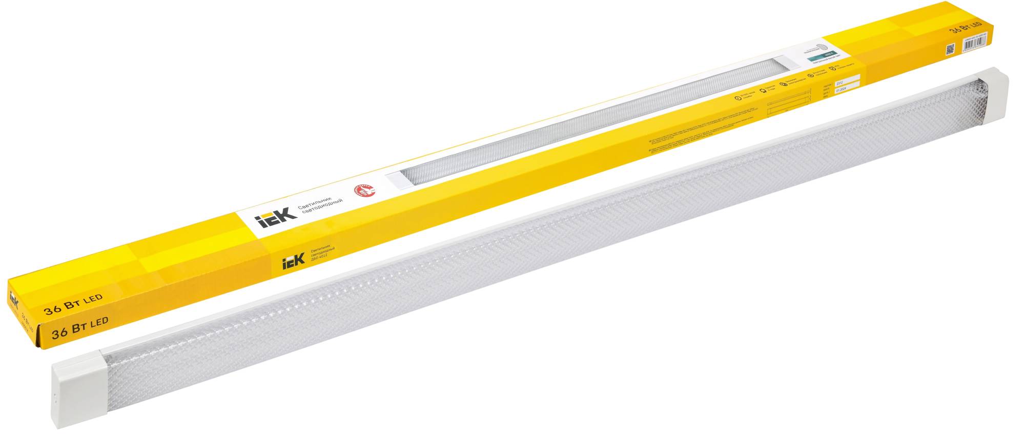 Настенно-потолочный линейный светодиодный светильник IEK ДБО 4012 LDBO0-4012-36-4000-K01 фото 8