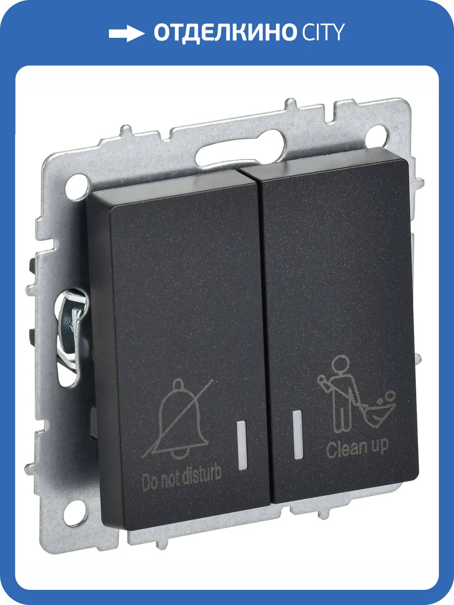 Выключатель 2-клавишный IEK Brite BR-V20-2-10-K02 черный фото 5