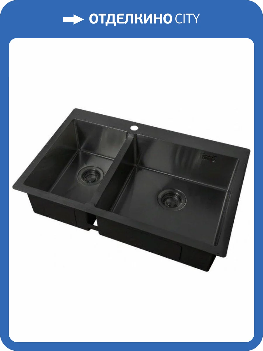 Мойка кухонная Zorg Light ZL R 780-2-510-R GRAFIT фото 3