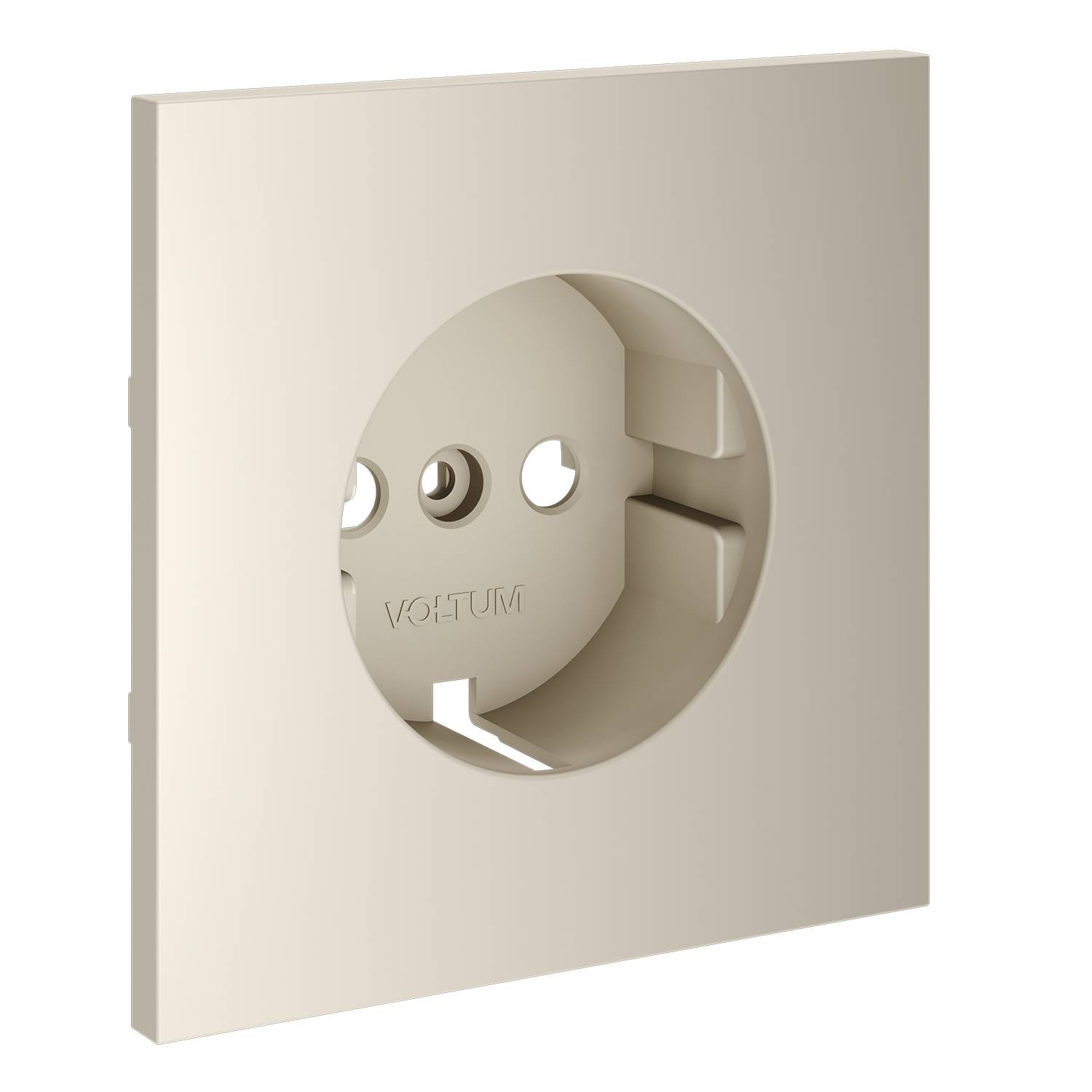 Лицевая панель для розетки с заземлением Voltum S70 VLS000603 кашемир