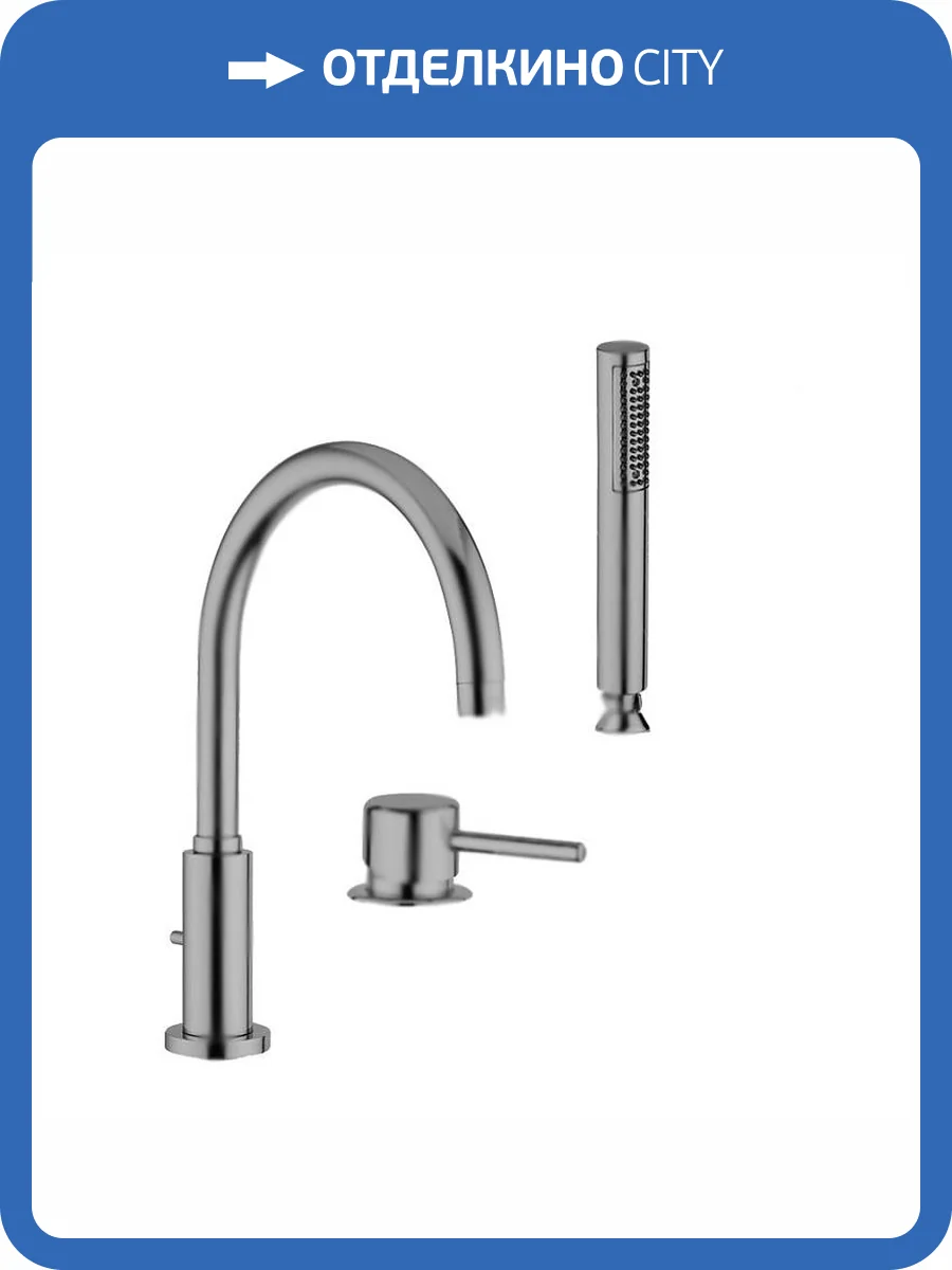 Смеситель для ванны Giulini Futuro F6565BDNKO никель фото 3