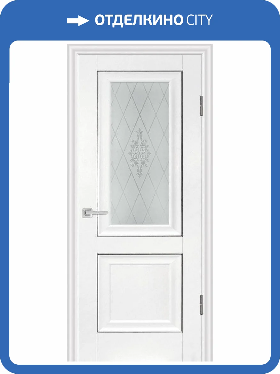 Межкомнатная дверь Profilo Porte экошпон PSB-27, остеклённая, пломбир 900x2000 фото 2