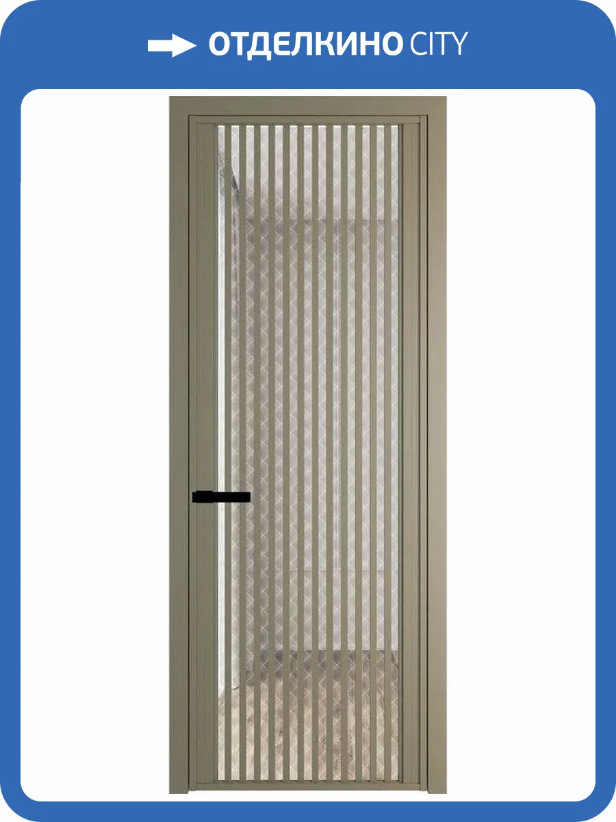 Межкомнатная дверь Profil Doors 3 AGP цвет профиля Шампань, стекло безопасное 6 мм ромб белый 700x2000 фото 2