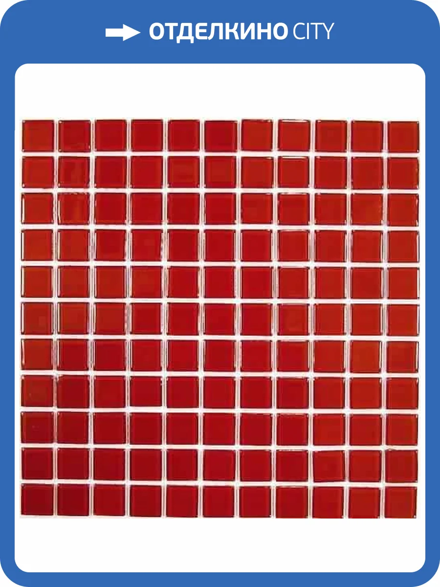 Мозаика Bonaparte Red Glass (2.5x2.5) 30x30 фото 2