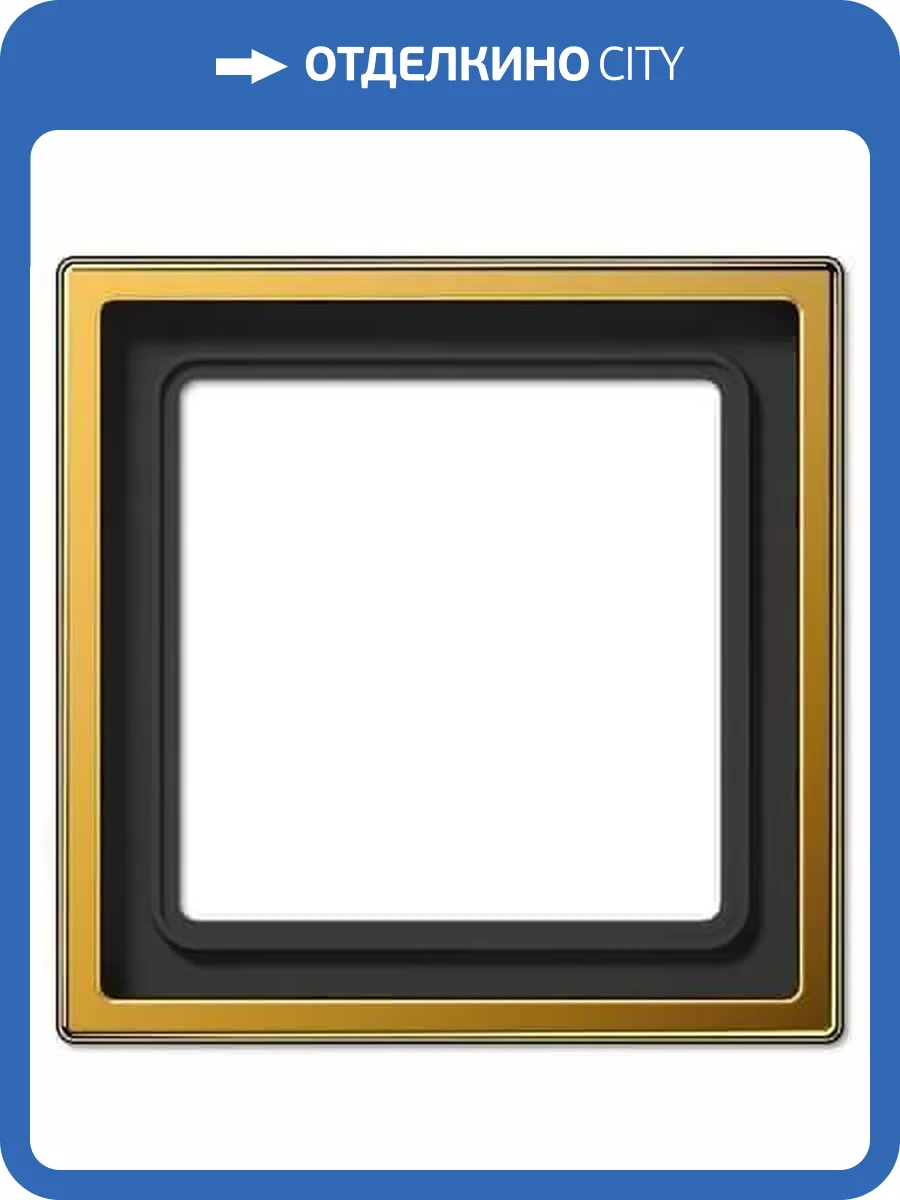 Рамка 1-постовая Jung LS 990 золото LS981GGO фото 2