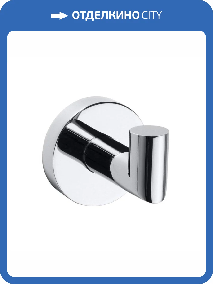 Крючок SAPHO X-ROUND, одинарный, 55x55x70 мм, хром фото 4