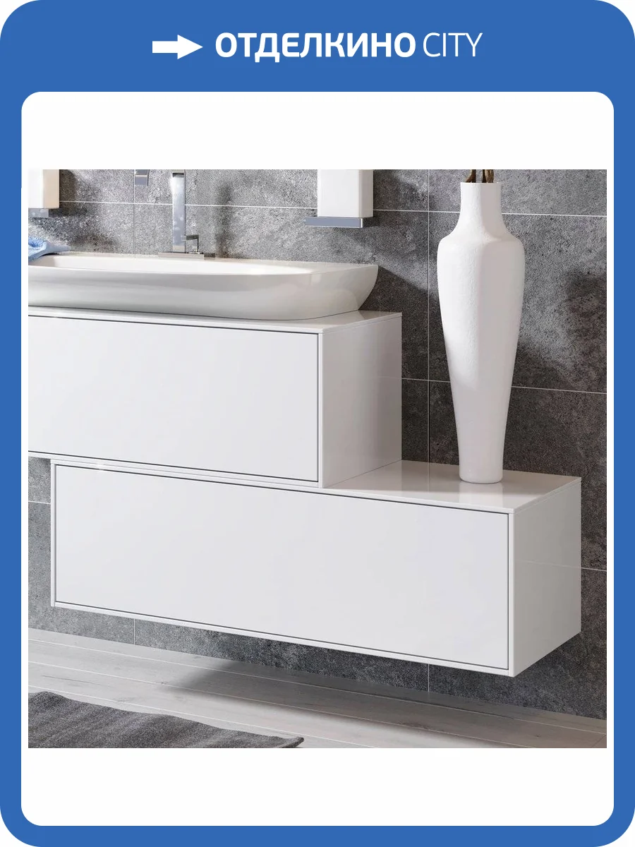 Тумба Aqwella 5 stars Genesis 100 белая фото 5