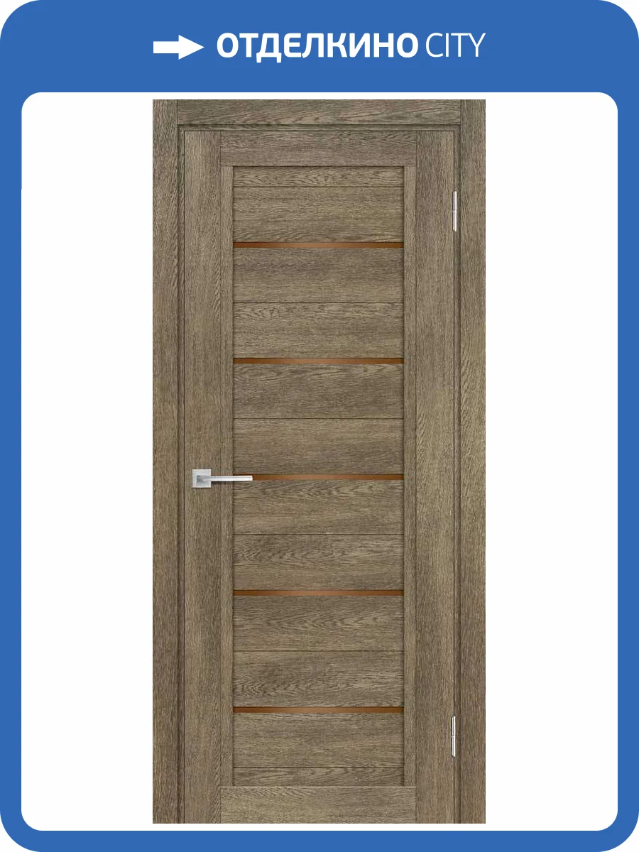 Межкомнатная дверь экошпон Мариам Техно 809, остекленная, бруно 800x2000 фото 2