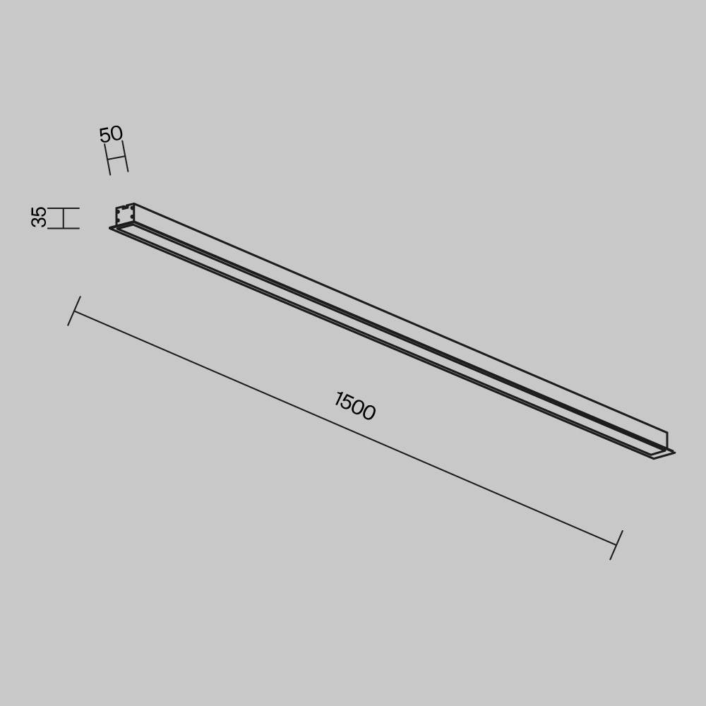 Встраиваемый линейный светодиодный светильник Technical LL313013 фото 6