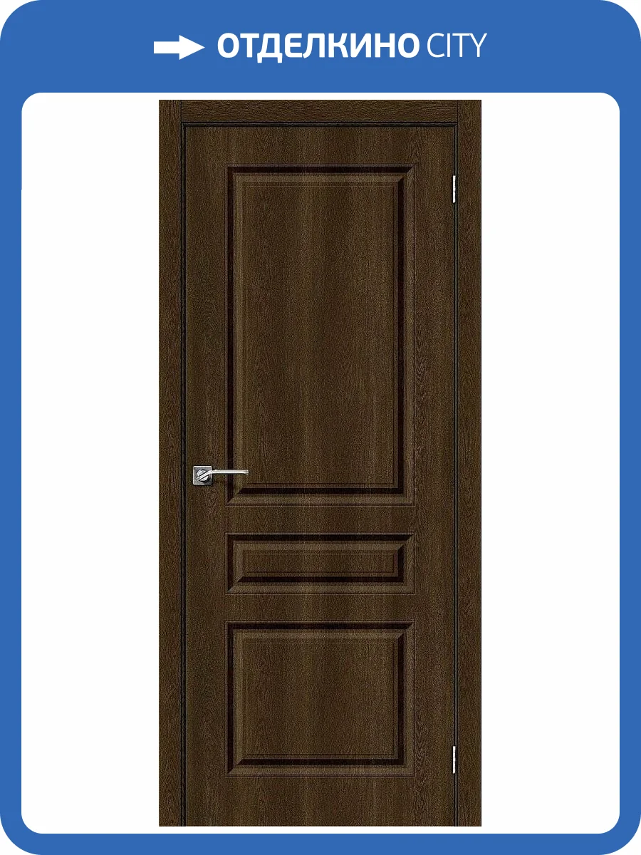 Межкомнатная дверь Bravo 146-0218 Скинни-14 Dark Barnwood 200x90 фото 2