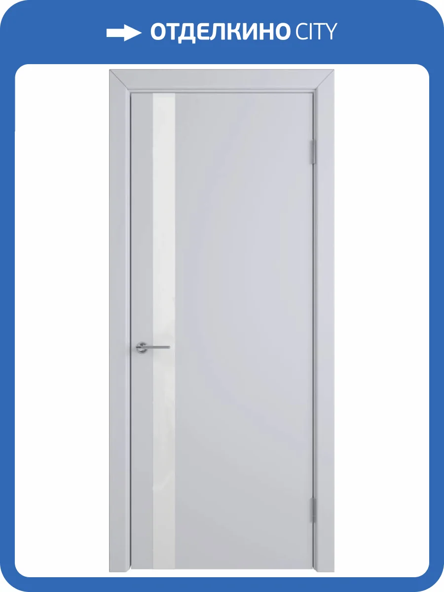 Межкомнатная дверь Владимирская Фабрика Дверей Niuta Ett Cotton стекло White Gloss 700x2000 фото 2