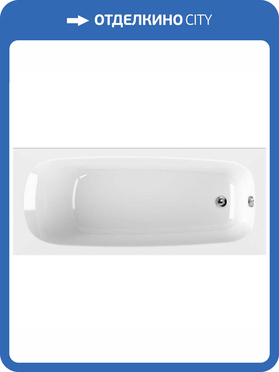 Акриловая ванна Cezares Eco 150x70 с каркасом фото 5