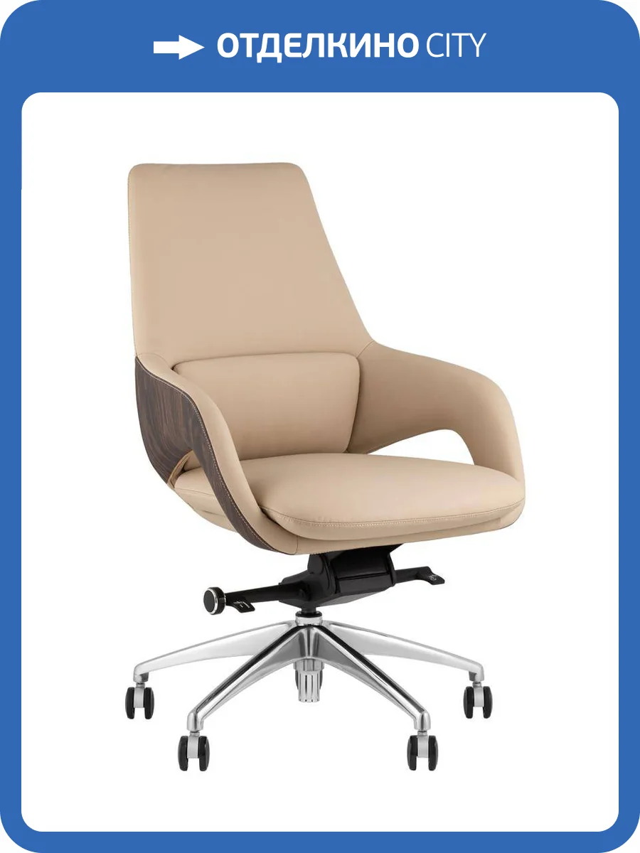 Кресло компьютерное Stool Group TopChairs Reign A666-A 2006-11 бежевый фото 9