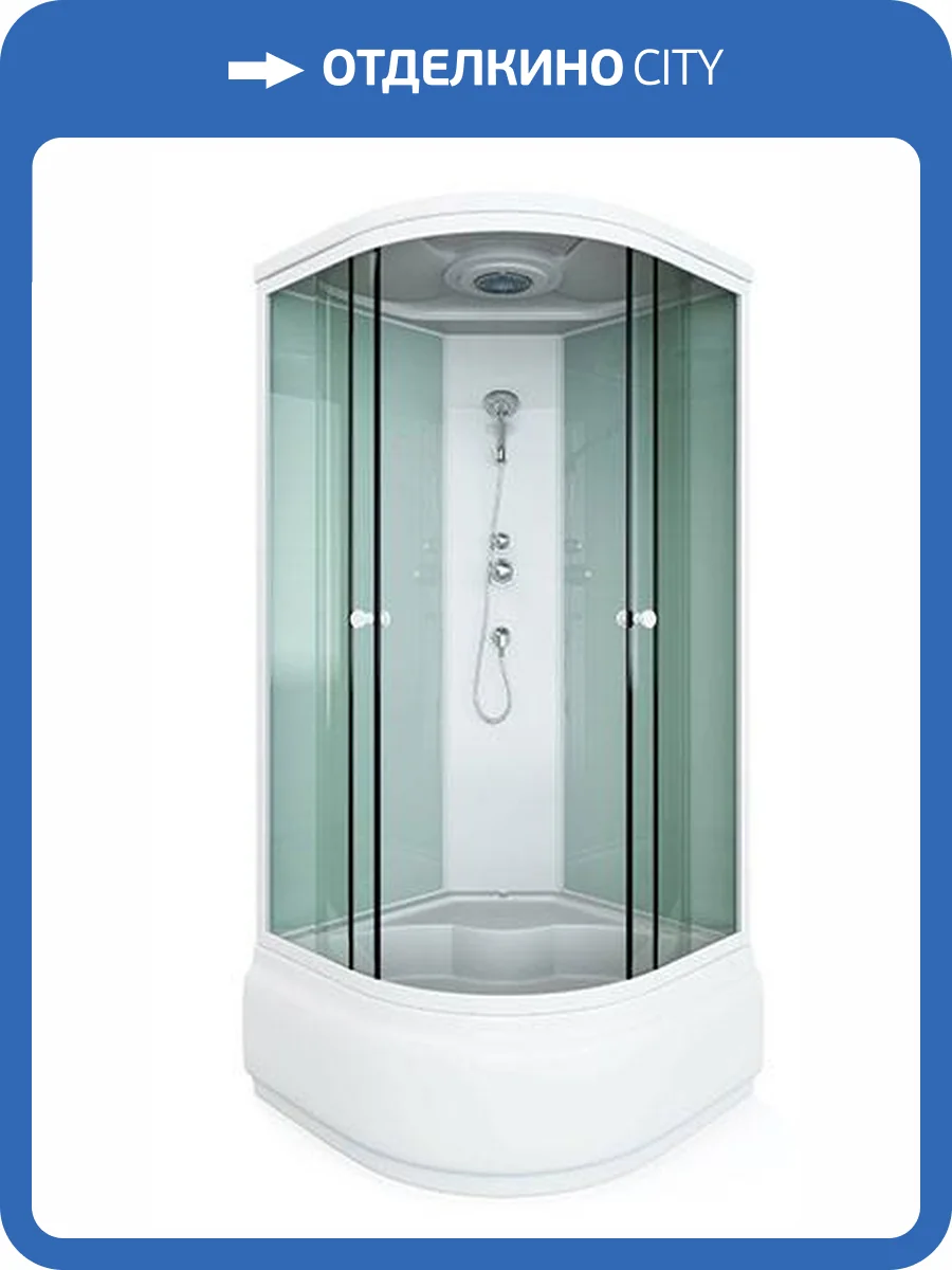 Душевая кабина Arcus Style S-22 90x90x215, двери - матовые фактурные, задние стекла - белые матовые фото 3