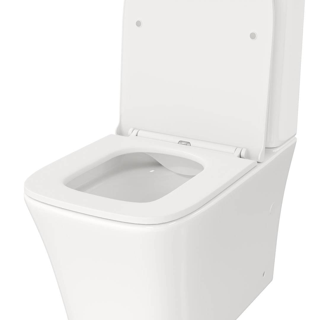 Унитаз-компакт Watersense Amelia W00093 безободковый, сиденье микролифт фото 4