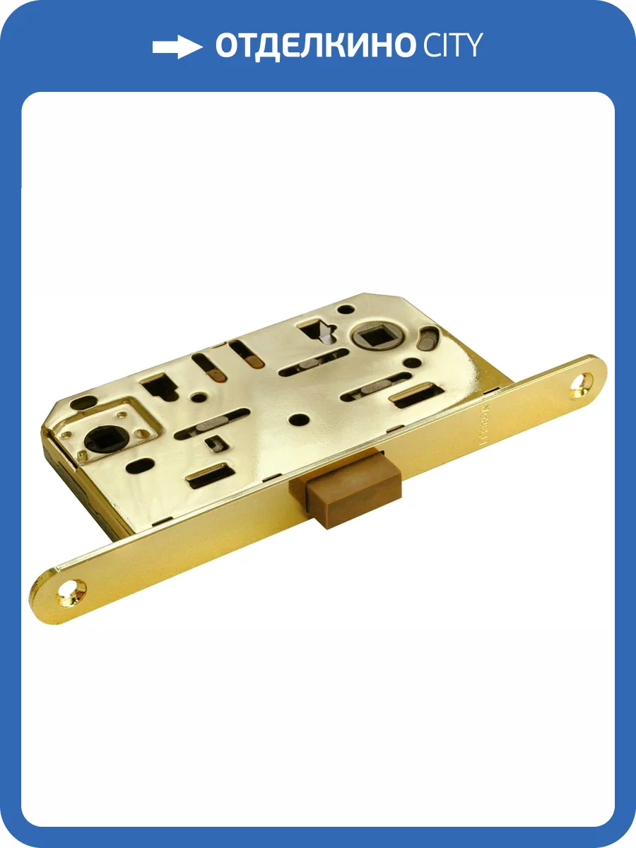 Межкомнатная защелка Morelli M1895P магнитная (сантехническая) M1895P PG (Золото) фото 2