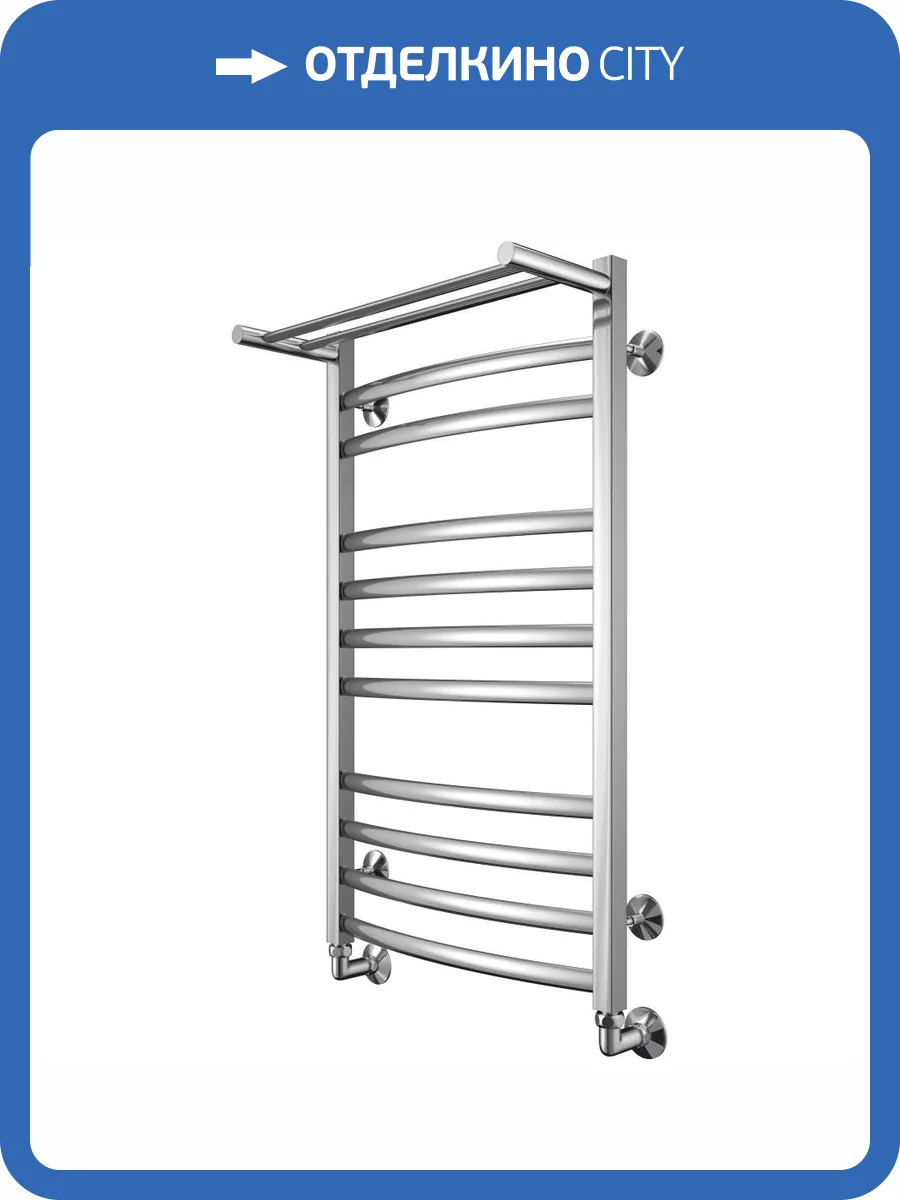 Полотенцесушитель водяной Larusso Гранд П11 4670078535511 500x900 хром фото 4
