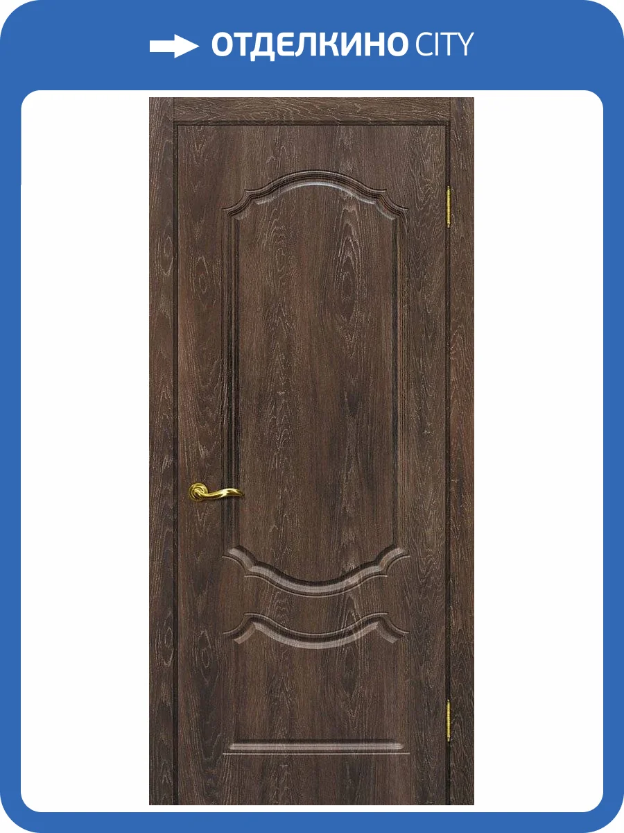 Межкомнатная дверь ПВХ Мариам Сиена-2, глухая, дуб корица 900x2000 фото 2