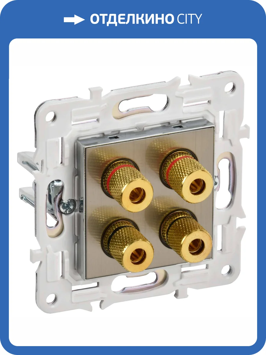 Акустическая розетка IEK Skandy SK-S40-K50 никель фото 5