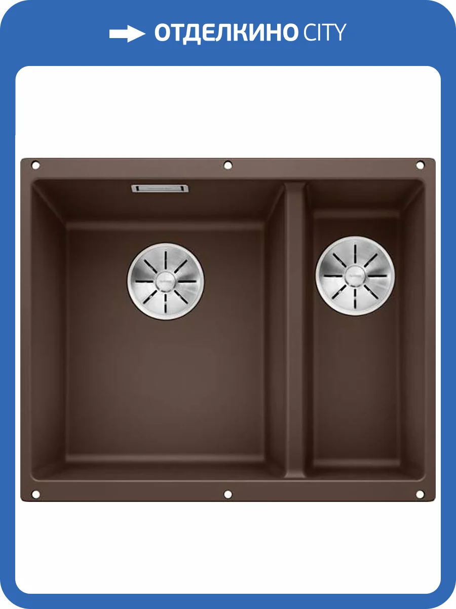 Мойка кухонная Blanco Subline 340/160-U 523557 кофе фото 6