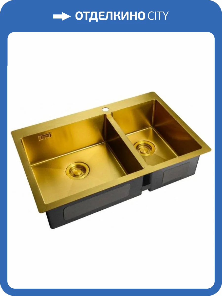 Мойка кухонная Zorg Light ZL R 780-2-510-L BRONZE фото 3