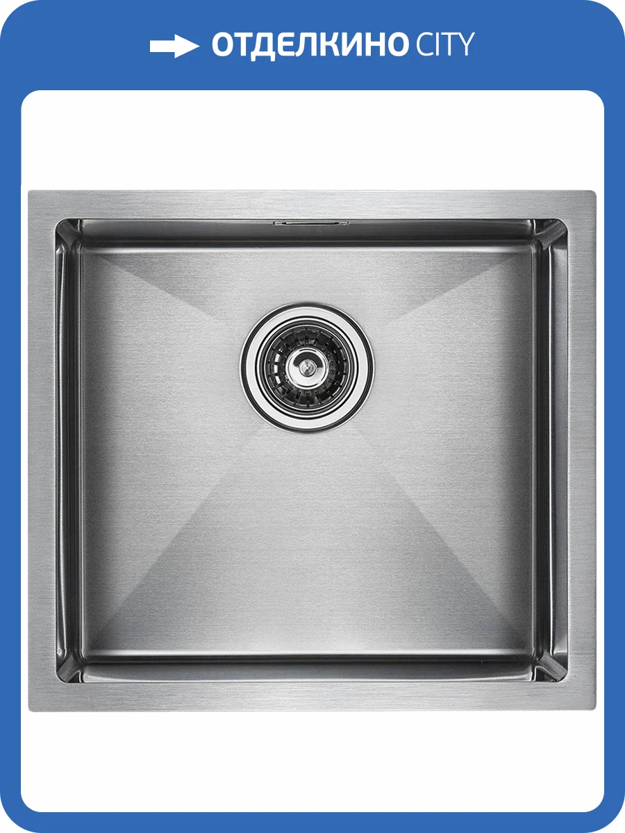 Мойка кухонная Paulmark Weser PM804844-BS брашированная нержавеющая сталь фото 6