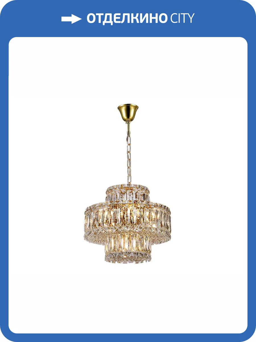 Подвесная люстра Newport 8458+3/C gold фото 2